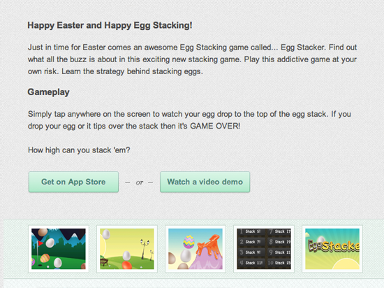 Egg Stacker | Website