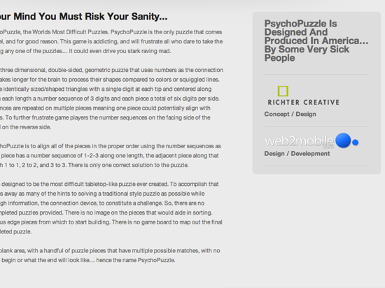 PsychoPuzzle | Website