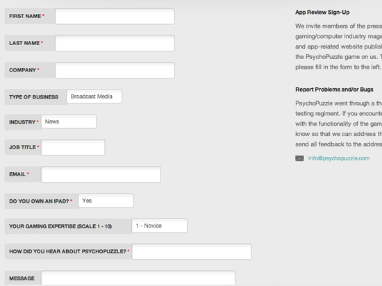 PsychoPuzzle | Website